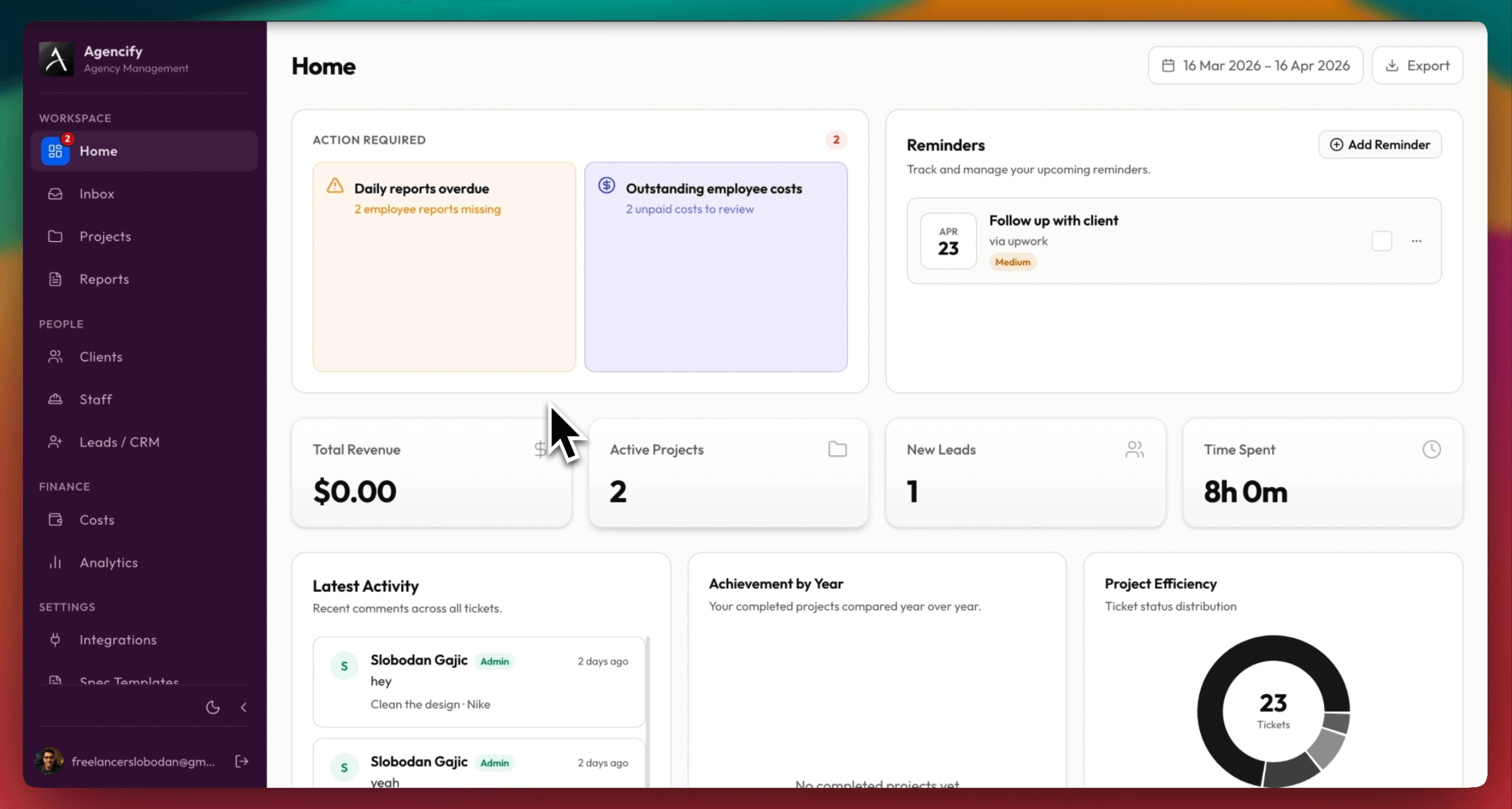 Agencify unified multi-channel inbox